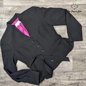 Calvin Klein 4 Button Belted Blazer Size 6